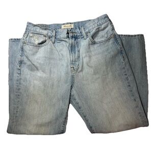 Madewell The Perfect Vintage Jean Light Blue Wash Distressed Size 28